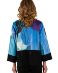 Stella Ultrasuede Jacket Blue - Back View