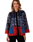 Stella Ultrasuede Jacket Brick - Front View