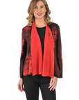 Anna Reversible Jacket Cherry - Front View