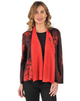 Anna Reversible Jacket Cherry - Front View