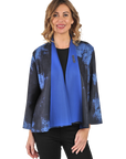 Anna Reversible Jacket Royal Blue - Front View
