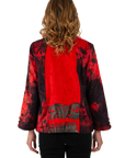 Bailey Ultrasuede Blazer Cherry - Back View