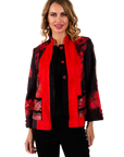 Bailey Ultrasuede Blazer Cherry - Front View
