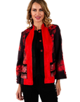 Bailey Ultrasuede Blazer Cherry - Front View