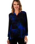 Ruby Blouse Royal Blue - Front View