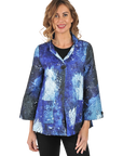 Zoey Jacket Denim - Front View