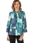 Eden Jacket Teal - Front View