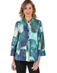 Eden Jacket Teal - Front View