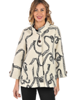 Zoey Felt Jacket White - Front View