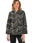 Eden Felt Jacket Black - Front View