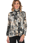 Victoria Blouse Gray - Front View