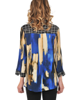 Alexis Blouse Blue - Back View