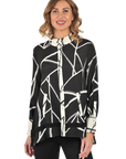 Millie Blouse Black - Front View
