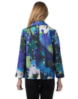 Adeline Ponte Jacket Blue - Back View