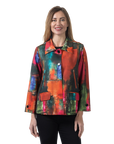 Adeline Ponte Jacket Infinity - Front View