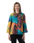 Zoey Ponte Jacket Infinity - Front View