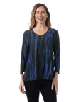 Aylin Reversible Knit Top Blue Iolite - Reverse View