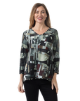 Aylin Reversible Knit Top Overcast - Front View