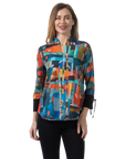 Esther Reversible Knit Top Infinity - Front View