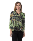 Malia Knit Top Avocado - Front View