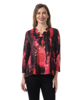 Malia Knit Top Magenta - Front View