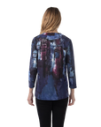 Malia Knit Top Navy - Back View