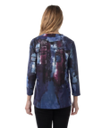 Malia Knit Top Navy - Back View