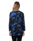 Rebecca Knit Top Blue Iolite - Back View