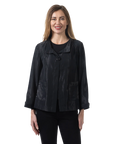Zoey Mesh Jacket Black - Front View
