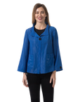 Zoey Mesh Jacket Blue Iolite - Front View