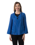 Zoey Mesh Jacket Blue Iolite - Front View