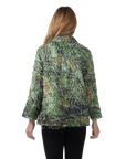Stella Eyelash Jacket Avocado - Back View