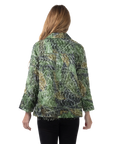 Stella Eyelash Jacket Avocado - Back View