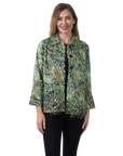 Stella Eyelash Jacket Avocado - Front View