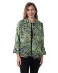 Stella Eyelash Jacket Avocado - Front View