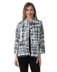 Stella Eyelash Jacket Black - Front View