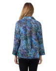 Stella Eyelash Jacket Blue - Back View