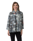 Anna Eyelash Jacket Gray - Front View
