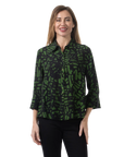 Fiona Blouse Avocado - Front View
