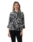Fiona Blouse Black - Front View