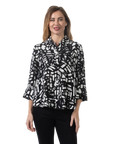 Fiona Blouse Black - Front View