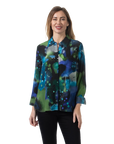Alisson Blouse Blue - Front View