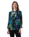 Alisson Blouse Blue - Front View