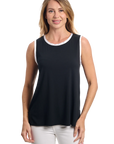 Aila Tank Top Black – Front View