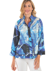 Charlotte Reversible Jacket Blue - Front View