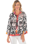 Charlotte Reversible Jacket Rose Red - Reverse View