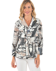 Vanessa Reversible Blazer Gray - Reverse View