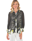 Taylor Layered Blouse Apple Green - Front View