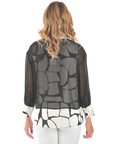 Taylor Layered Blouse Black - Back View