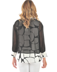 Taylor Layered Blouse Black - Back View
